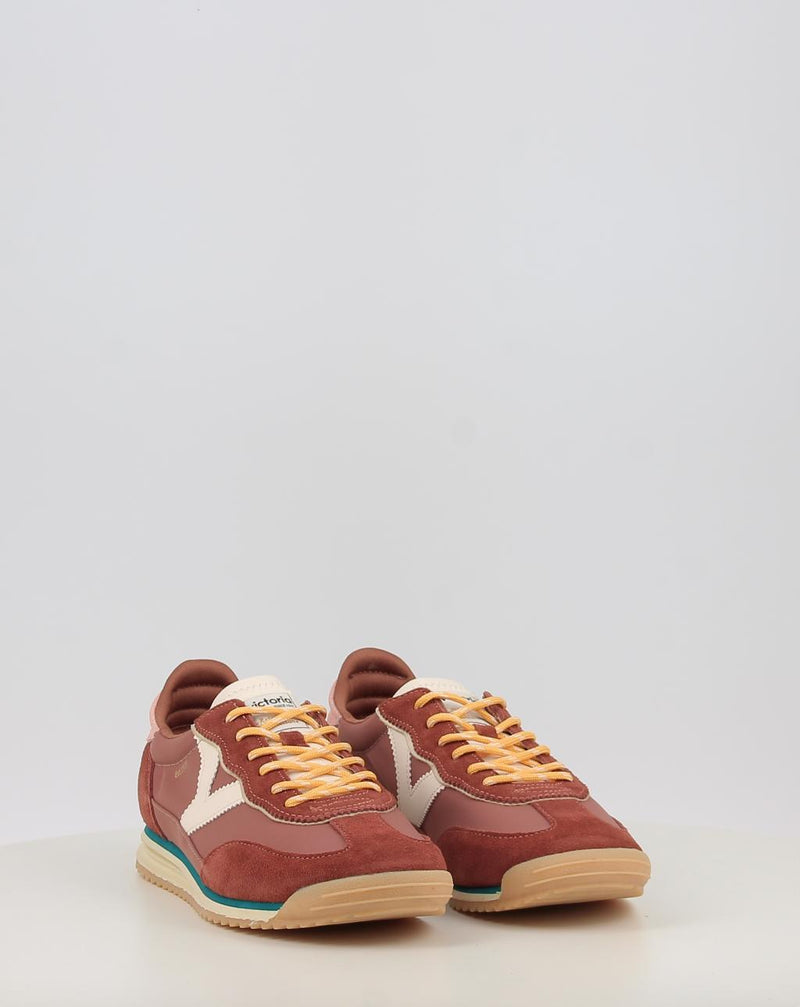 Baskets VICTORIA SATURNO NYLON & SERRAJE 1158110 marron