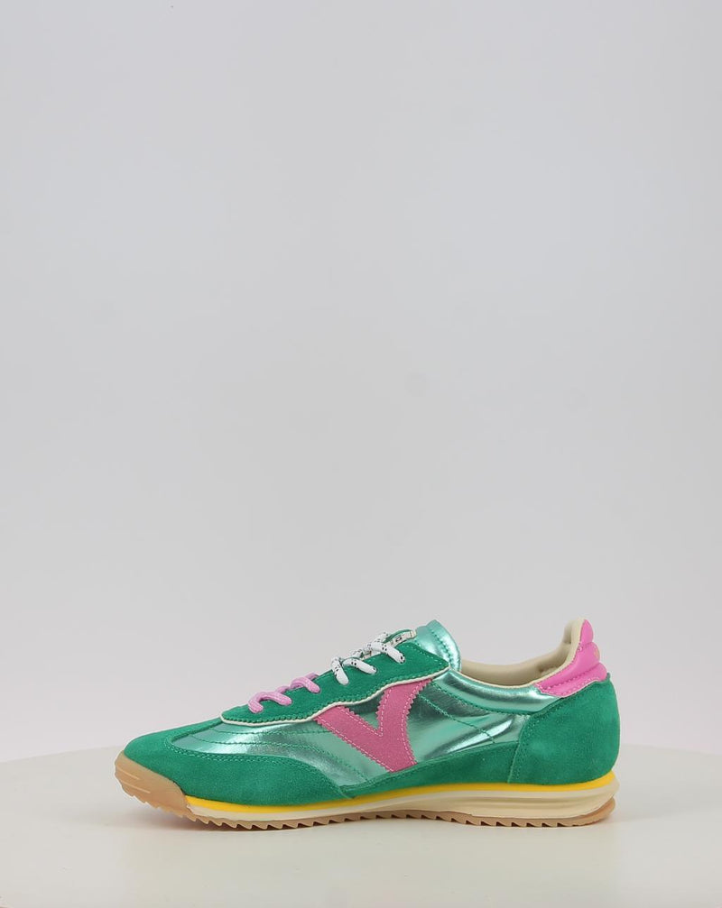 Baskets VICTORIA SATURNO NYLON & SERRAJE METAL 1158111 turquoise