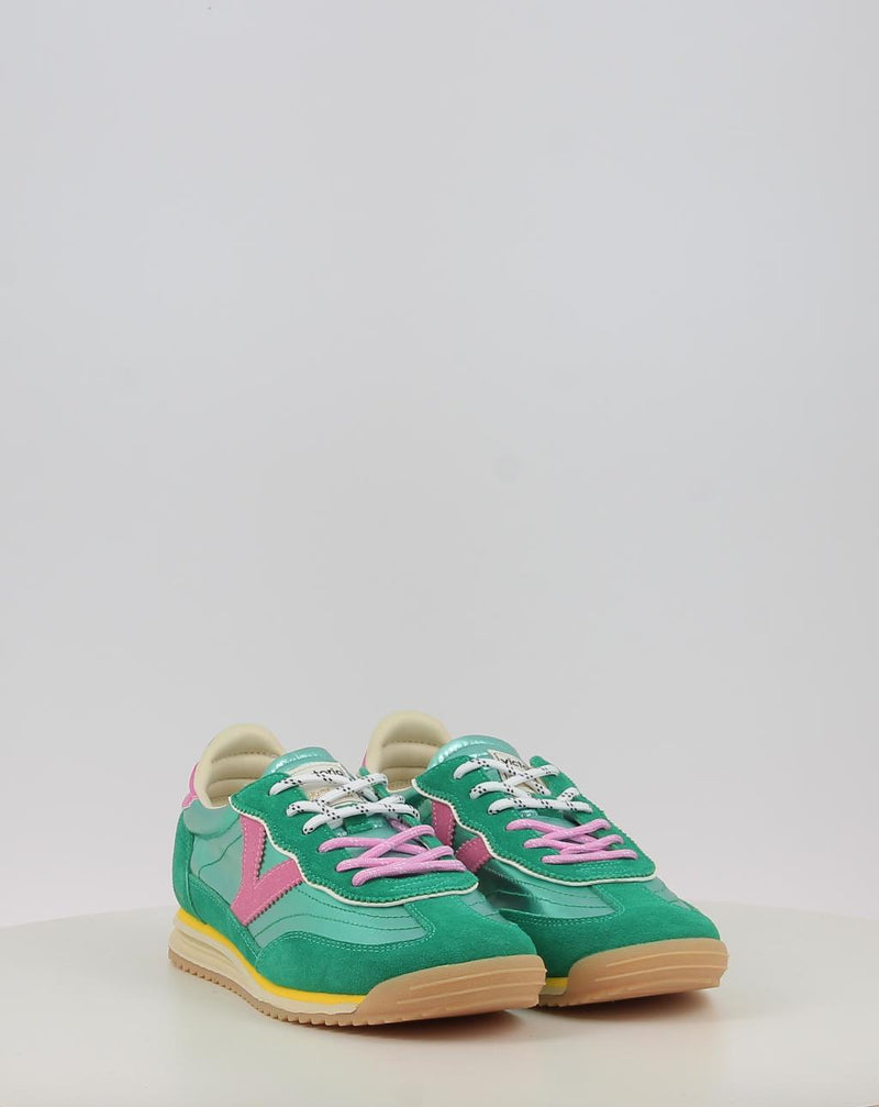 Baskets VICTORIA SATURNO NYLON & SERRAJE METAL 1158111 turquoise