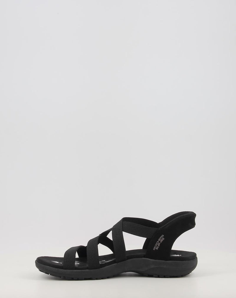 Sandales SKECHERS SLIP-INS: REGGAE SLIM - STRETCH 163460 noir