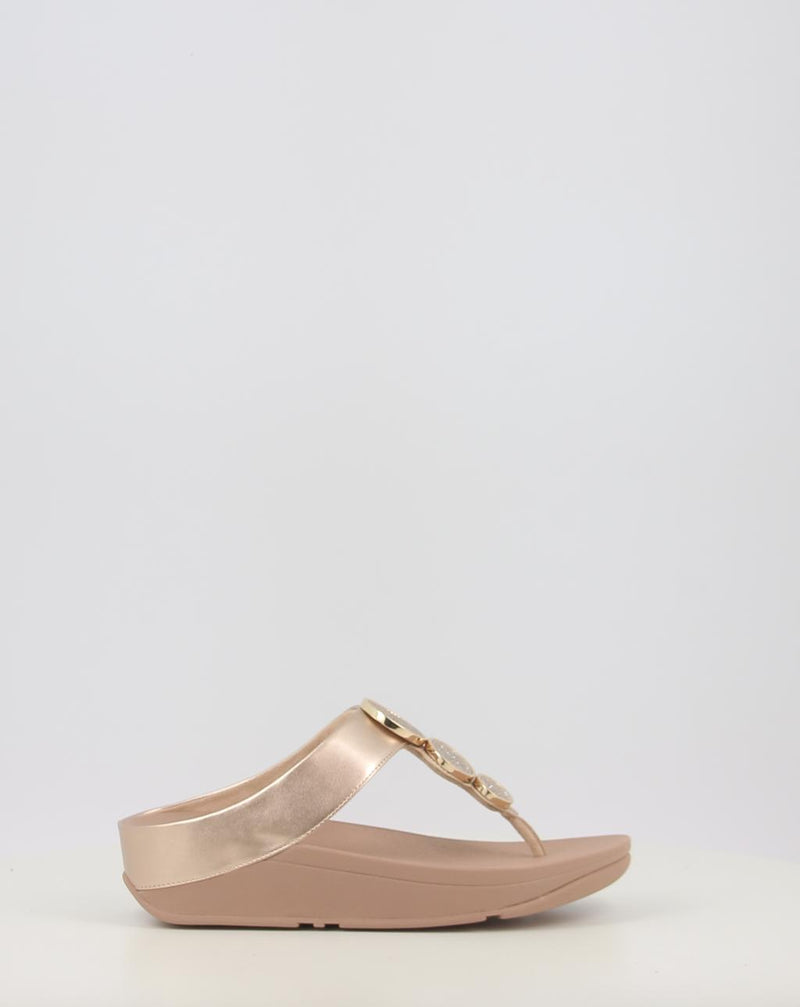 Sandales FITFLOP HALO BEAD-CIRCLE METALLIC TOE-POST SANDALS métallisé