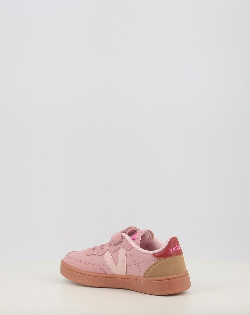 Baskets VICTORIA OSLO VELCRO EFECTO PIEL CONTRASTE 1256106 rose