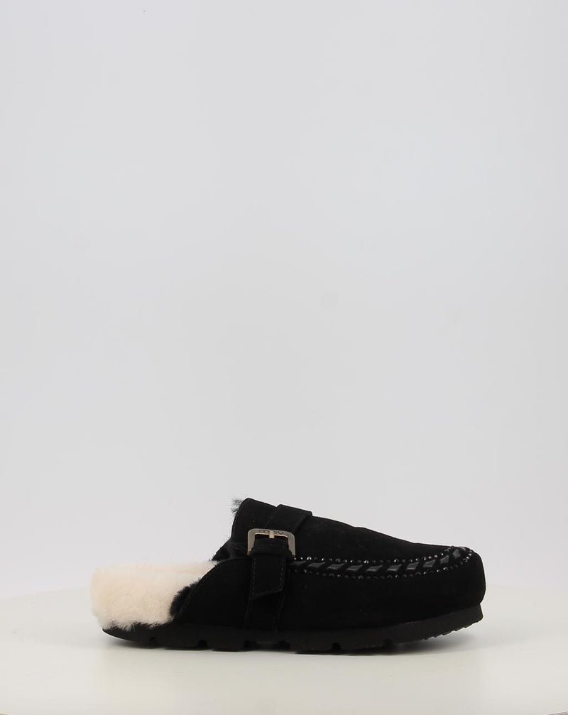 Sabots MOU WINTER BIO LEATHER STITCHING noir