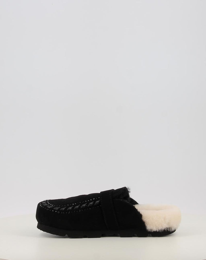 Sabots MOU WINTER BIO LEATHER STITCHING noir