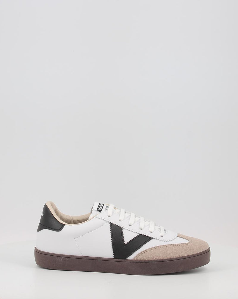 Baskets VICTORIA BERLIN CICLISTA EFECTO PIEL & SERRAJE blanc
