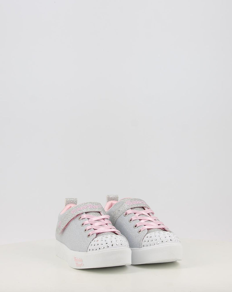 Baskets SKECHERS TWINKLE TOES: HEART STEPS - SHIMMER 314620L argent