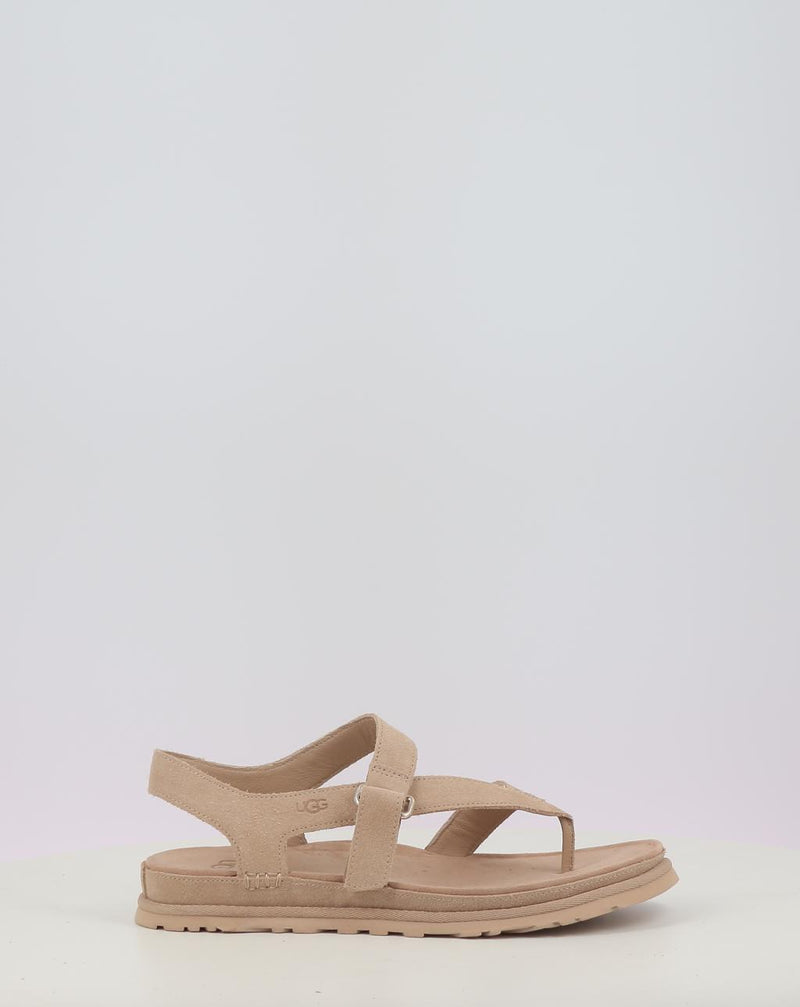 Sandales UGG GOLDENGAZE TOE POST beige