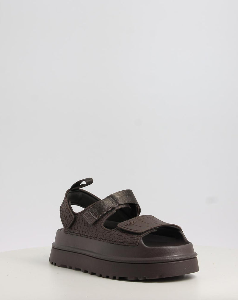 Sandales UGG GOLDENGLOW EMBOSSED marron