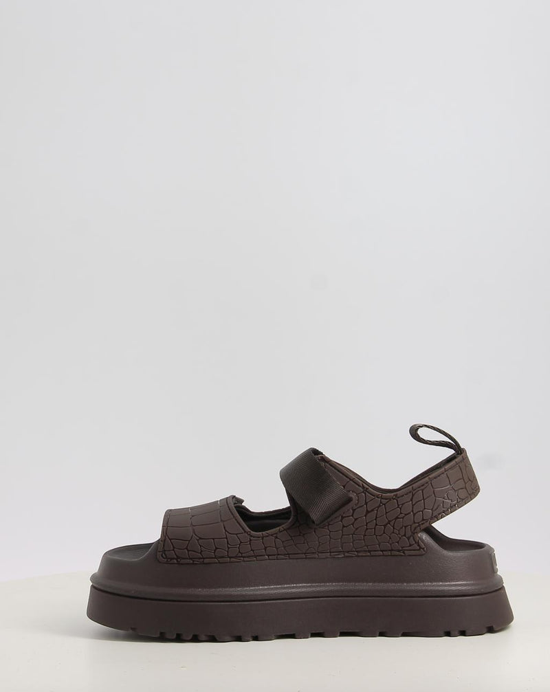 Sandales UGG GOLDENGLOW EMBOSSED marron