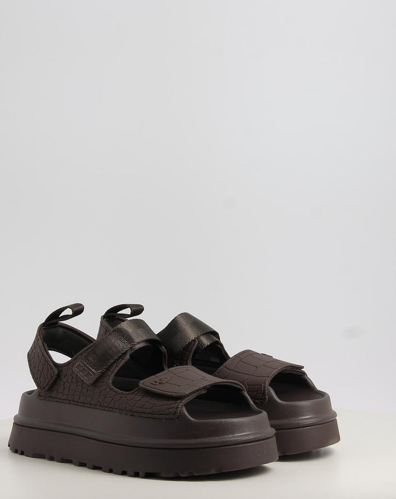 Sandales UGG GOLDENGLOW EMBOSSED marron