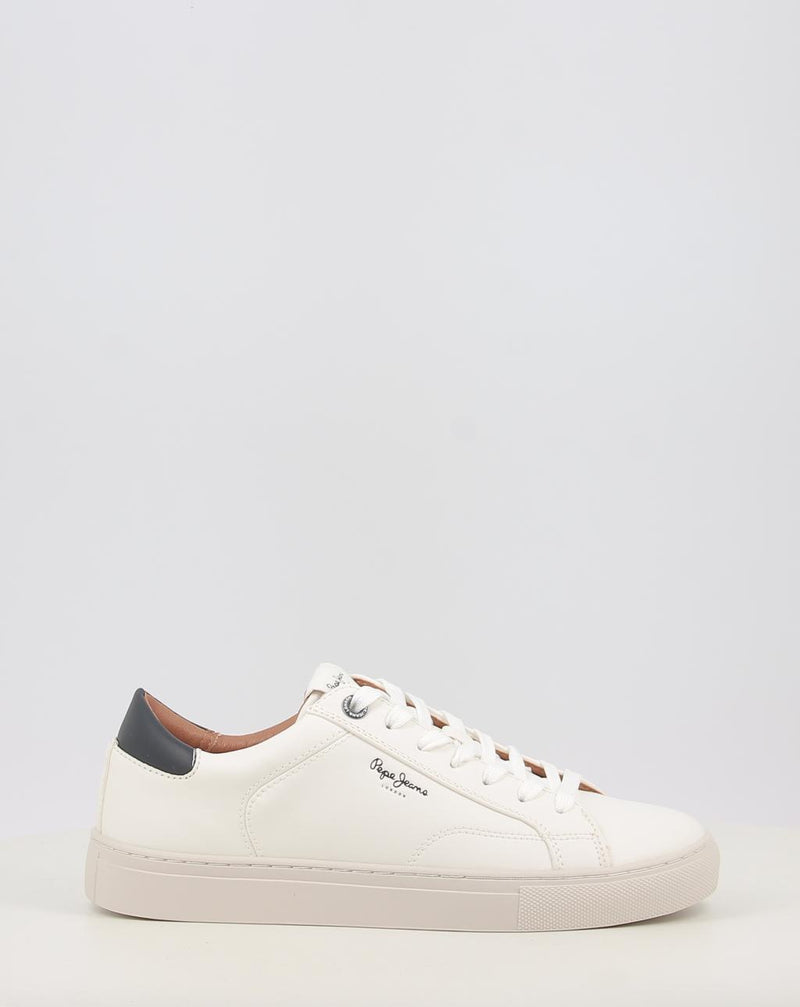Baskets PEPE JEANS JOE BASIC PMS00048 blanc