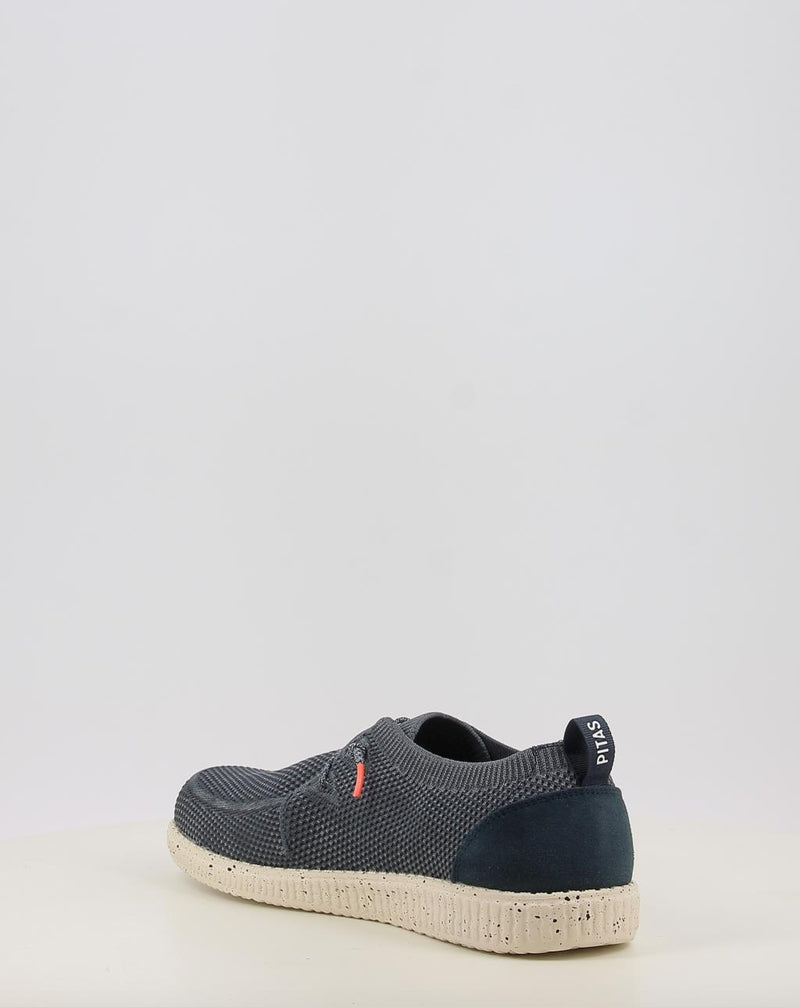 Chaussures bateau WALK IN PITAS WP150 WALLABI FLY WASHED bleu
