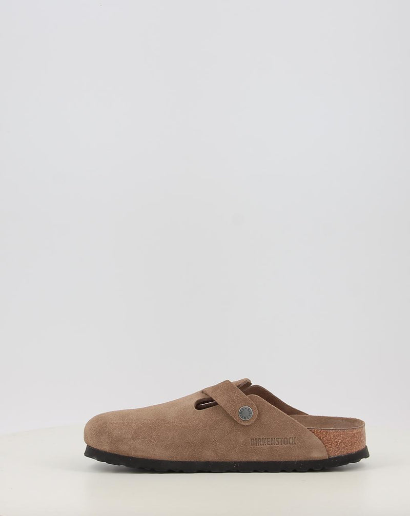 Sabots BIRKENSTOCK BOSTON SFB LEVE DARK TEA TONAL FB cuir